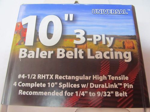 Universal Baler Belt Lacing 10&#034; 3-ply Lacing 1/4&#034; to 9/32&#034; Belt  NEW