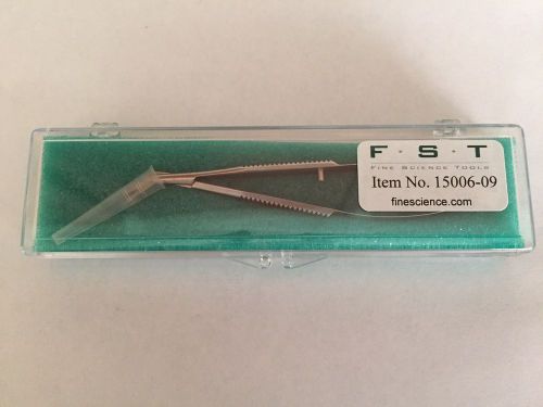 Fine Science Tools 15006-09 Scissors Angled to Side/Sharp/10cm/10mm Cutting Edge