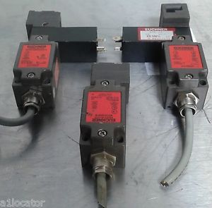 Lot of 3 euchner safety switch nz1vz-538e3vse04-m w nz1vz-538e3vse04 for sale