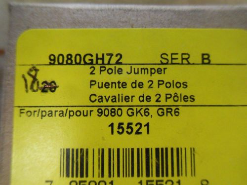 (q13-4) 1 lot of 18 nib square d 9080gh72 2 pole jumpers for sale