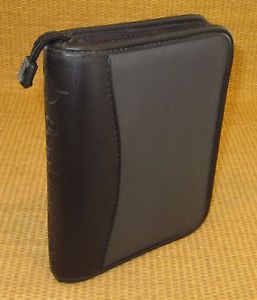 Pocket 1&#034; Rings | Black/Gray SPORT DURABLE FRANKLIN COVEY Zipper Planner/Binder