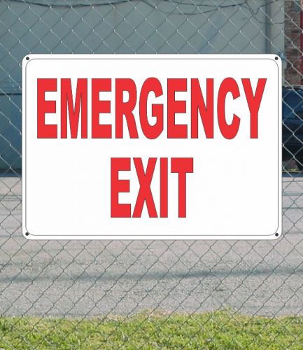 Emergency exit - osha safety sign 10&#034; x 14&#034; for sale