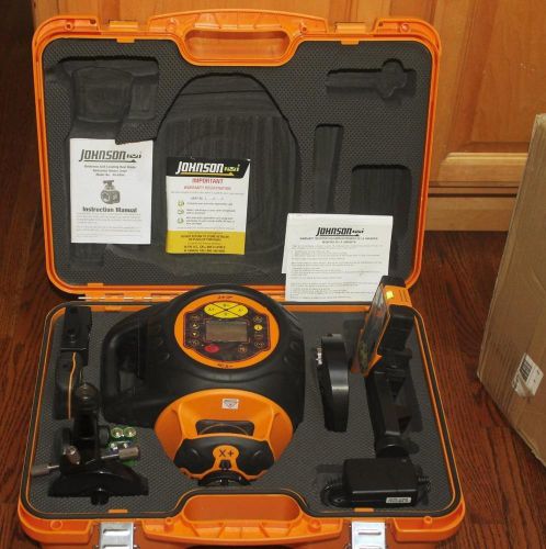 Johnson self leveling level &amp; tool 40-6584 rotary laser complete kit new in box for sale