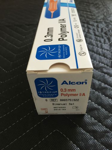 Box of 6- Alcon 0.3mm Bimanual Set Polymer I/A INTREPID Micro-Coaxial system