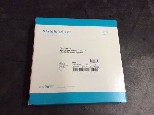 Biatain silicone  form dressing with soft adhesion 6&#034;x6&#034; for sale