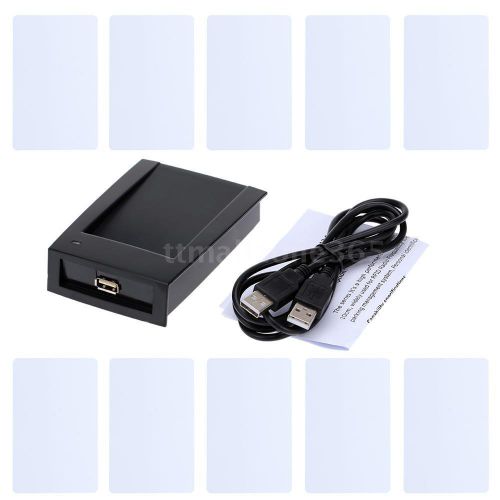 Portable RFID 13.56MHz Close To Smart R10C IC Card Reader with 10* IC Cards 84FI