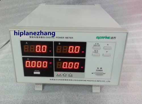 Power factor &amp; power meter 5ma-20a harmonic distortion analyzer rs232 pf9811 for sale