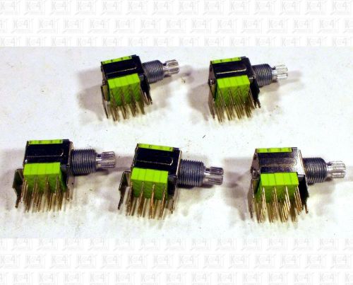Ljv 4p4t four position 4 pole pc mount rotary switches lot of 5 for sale