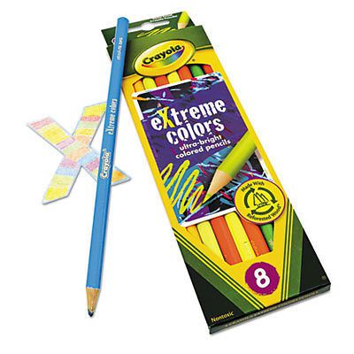Extreme colored pencil set, assorted, 8/set, sold as 1 each for sale