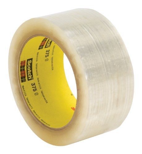 Scotch Box Sealing Tape 375 Clear, 48 mm x 50 m, High Performance, Conveniently