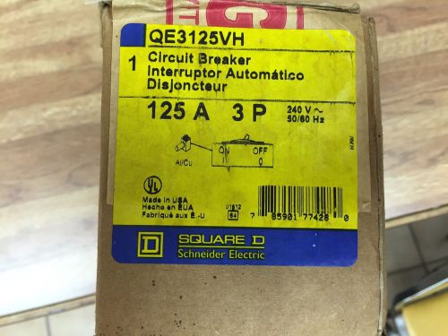 QE3125VH New In Box Square D Circuit Breaker