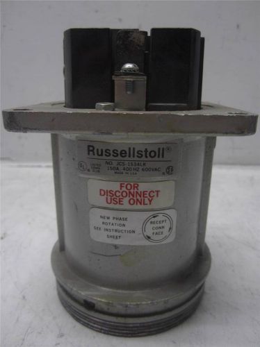 Russellstoll j-line connector jcs-1534lk 600vac 150a 400hz for sale