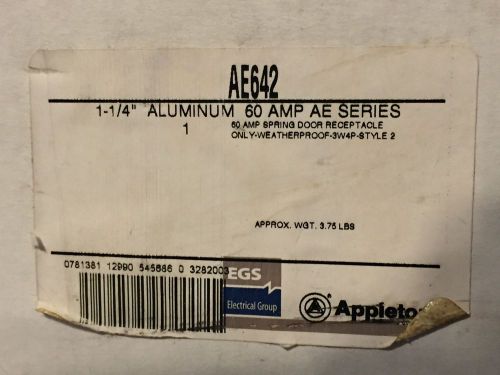 Appleton AE642 1-1/4&#034; Aluminum 60 AMP AE Series