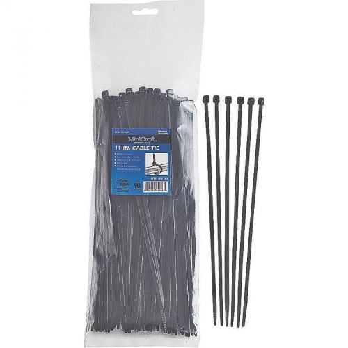 Cable tie 11in 50lb blk 100pc mintcraft wire clamps/clips cv280w-1003l black for sale