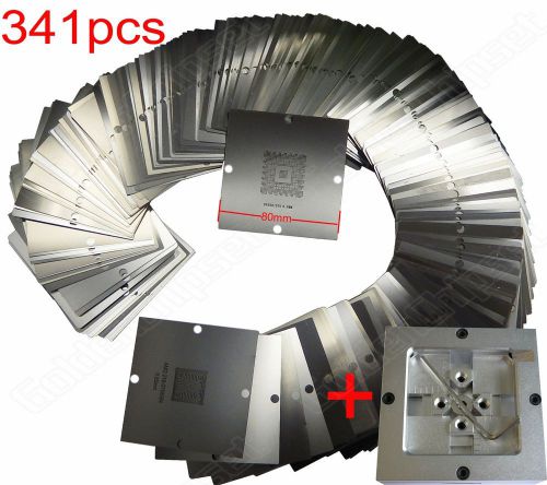 341pcs 80mm x 80mm universal template bga stencil with rework solder station for sale
