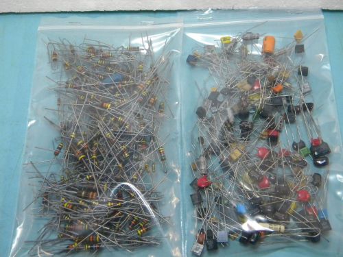Electronics Components Grab Bag, Various Capacitors and Resistors, NEW-NOS