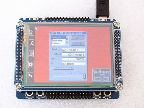 STM32F103RBT6 development board + 2.8&#034; TFT lcd module true color touch screen
