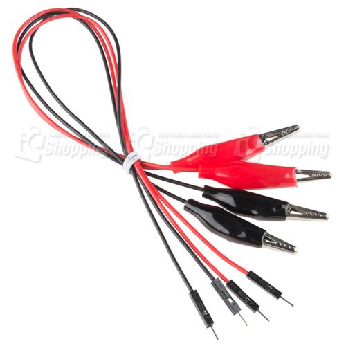 1 bag of Alligator Clip with Pigtail (4 Pack),original from Sparkfun