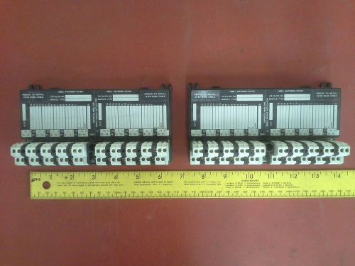 GE GENERAL ELECTRIC IC670CHS002E I/O BASE 2 TIER BOX TERMINAL USED LOT OF 2