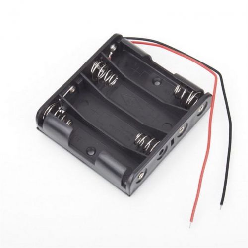 Battery YEx Slot Holder Case for 4 Packs Standard AA 2A Batteries Stack 6V YE