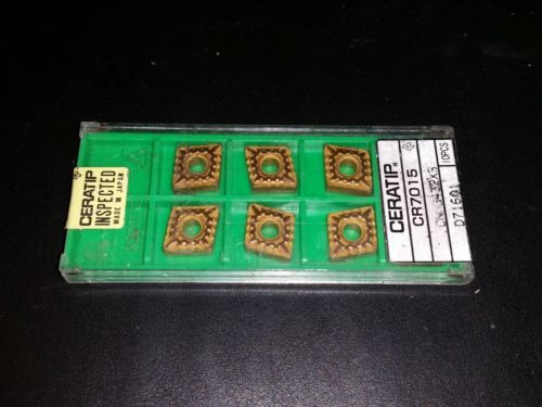 1 pkg with 8 Pieces CERATIP CR7015 CNMG432XS Made in Japan