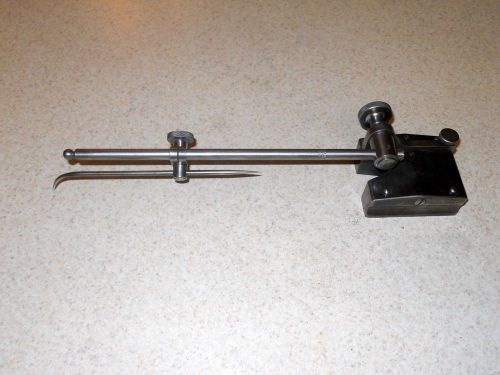 Vintage Starrett Surface Indicator and Adjustable Tool Post Non Magnetic