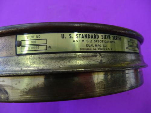 Dual manufacturing u.s. standard sieve no. 100 e-11 spefication for sale