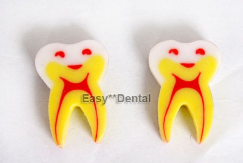 2pcs Tooth Rubber Erasers Dental Clinic Kid Child Great Gift Cute Promo Sales