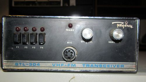Vintage Regency BTL-304  VHF-FM Transceiver No microphone