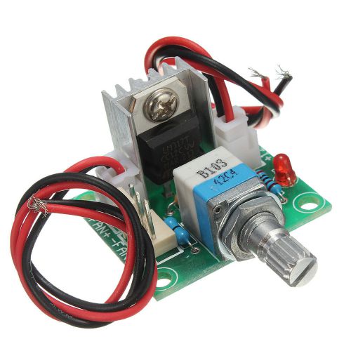LM317 Linear Full-stage Voltage Regulator Board Fan Speed Control with Switch