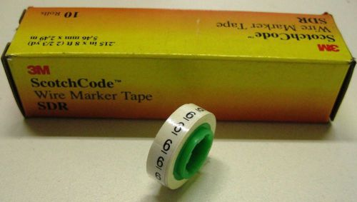 3M SCOTCH CODE 1 ROLL OF NUMBER( 6) WIRE MARKER TAPE NNB