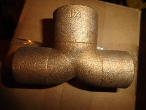 Nibco directional sweep tee - 1&#034; x 1&#034; x 1-1/4&#034; cast brass sweat hydronic heating for sale