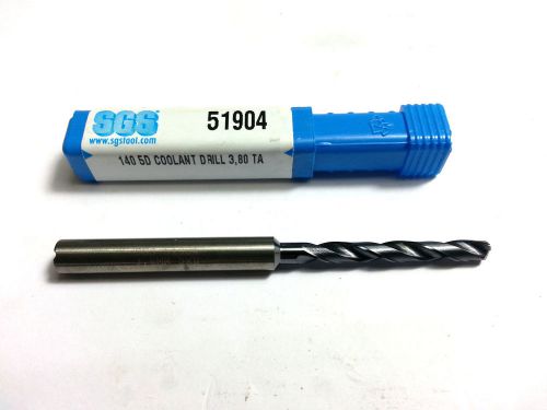 3.8mm SGS Carbide 5xD ALTiN Coolant Thru Coated Drill 51904 (O 742)