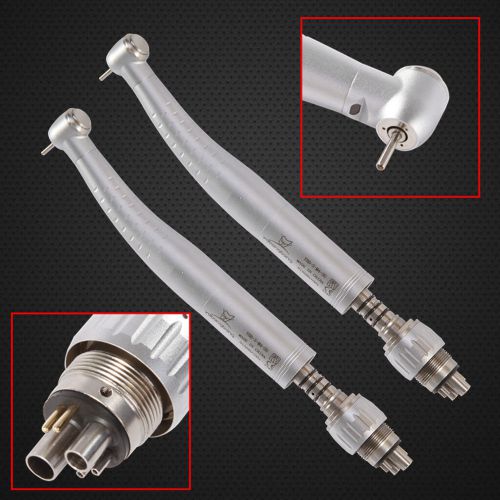 2pc dental fiber optic high speed handpiece ceramic bearing turbine w/ coupler for sale