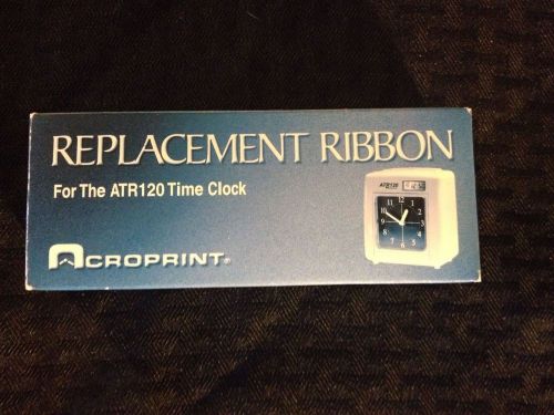 Acroprint ATR120 Time Clock Replacement Ribbon Red Black Part 39-0127-000 NIP
