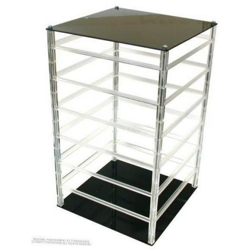Revolving Acrylic Earring Display Holds 96 2&#034; Cards