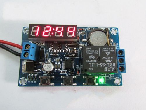 DC 12V Digital Electronic Clock Module Real-time Relay Timing Control Board