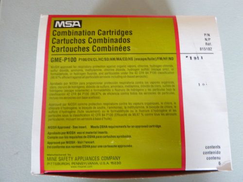 MSA Combination Cartridges GME-P100 Box of 6