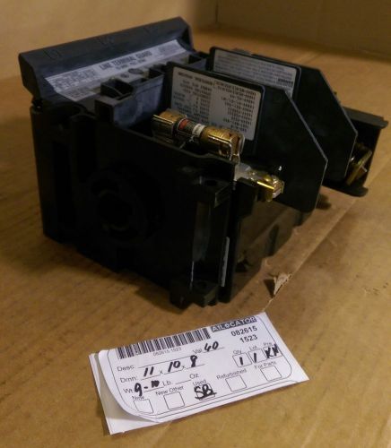 Allen bradley 1494v-ds30 transformer disconnect switch &amp; (3) frn-r 30 fuses for sale