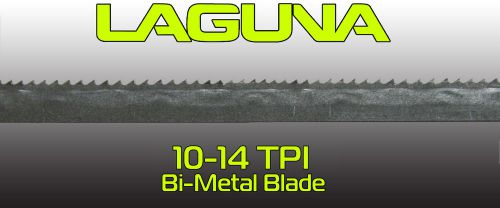 1/4&#034; x 10-14 tpi x 92&#034; bimetal bandsaw blade laguna tools metal cutting blade for sale