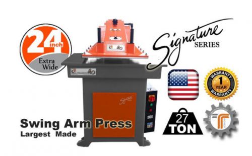 Clicker Press 27 Ton (24inch Head) Hydraulic Cutting Press Die Cut Press (New)