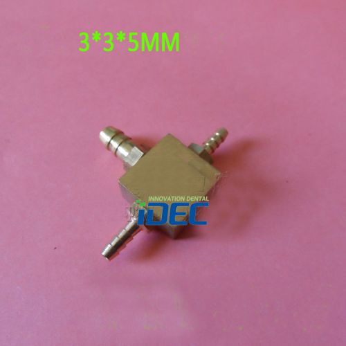 Dental valve tee for dental chair accessory 3*3*5mm for sale