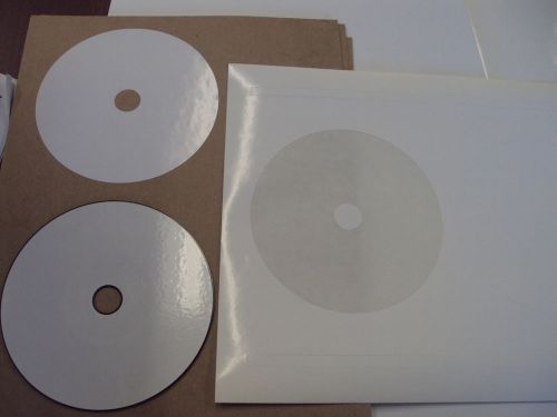 500 SHEETS CD DVD Laser ONLY Glossy LABELS - Full Face LABELWHIZ 61430-DP