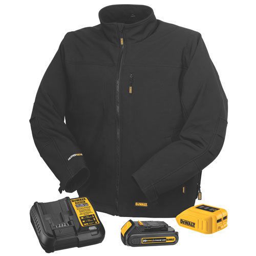 Dewalt dchj060c1 heated jacket soft shell kit (w/ battery) 20v/12v max for sale