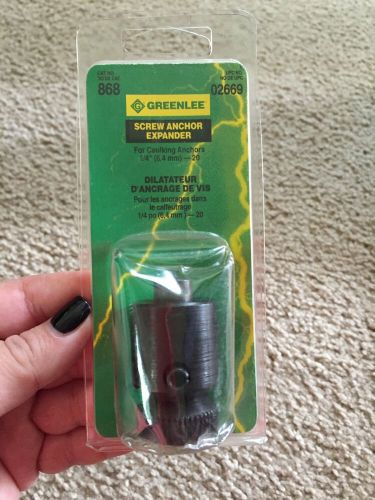 Greenlee screw anchor expander for sale