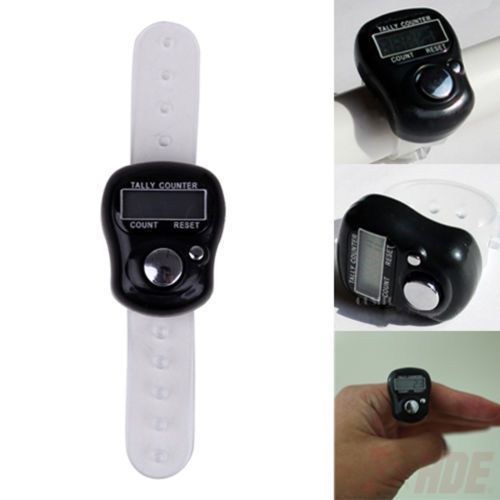 New Mini 5-Digit LCD Electronic Digital Golf Finger Hand Held Ring Tally Counter