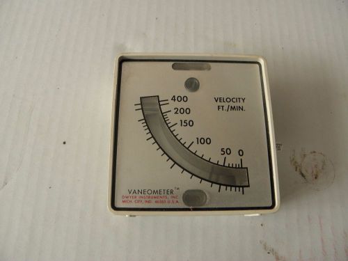 Wind guage; VANEOMETER S746 0-400 FT./MIN., Dwyer, new, never used