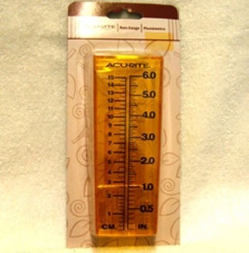 Acurite 7 inch rain gauge measures 6 inches of rain durable weather resistant for sale