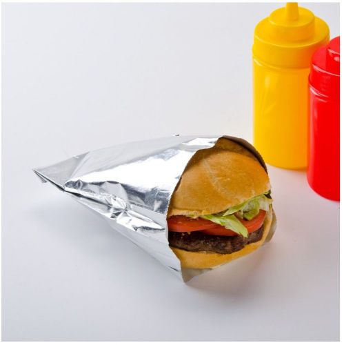 Carnival King Large Foil Hamburger / Sandwich Bag - 1000 / Case
