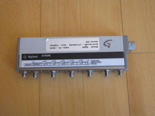 Agilent 8769K Coaxial switch single pole 6 throw DC-26.5 GHz with opt 002
